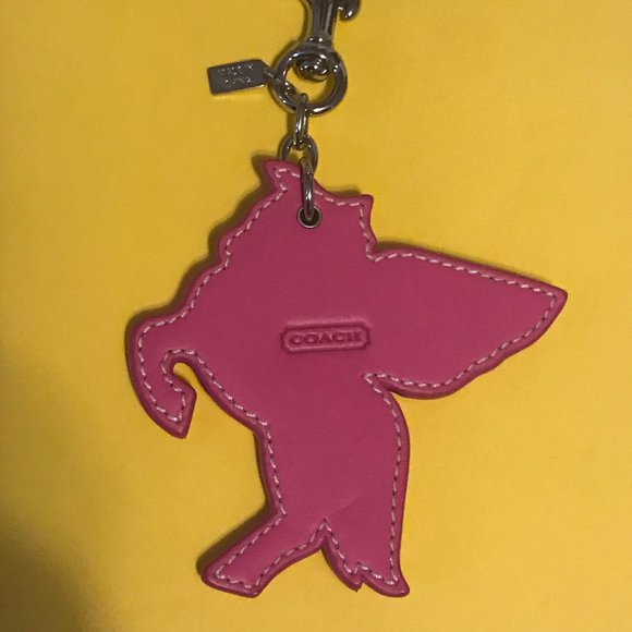 Coach Unicorn Pegasus Keychain Key Fob RARE - Picture 3 of 4